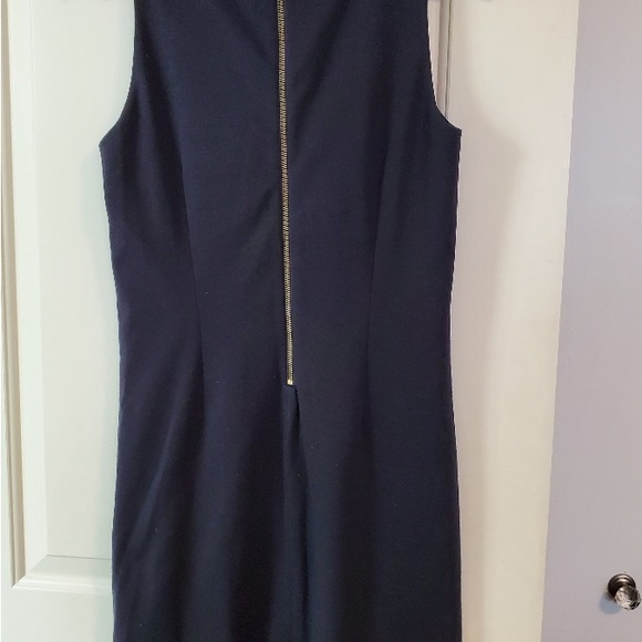 MICHAEL KORS Navy & Coral sleeveless dress (chevron pattern) - Picture 2 of 3